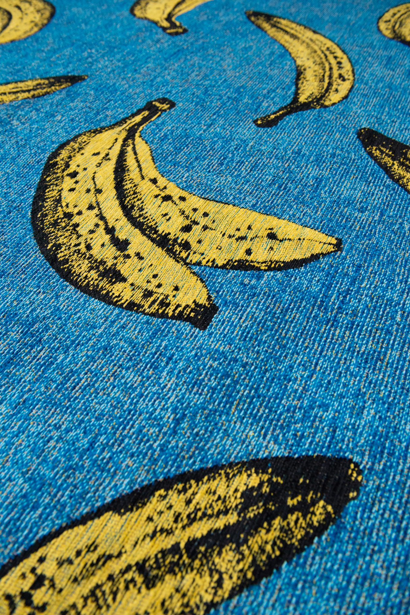 Ecorugs vloerkleed Banana blauw ∅ 240 cm