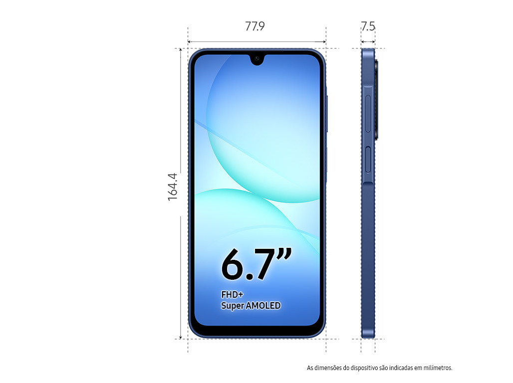 SMARTPHONE SAMSUNG AZUL 256GB GALAXY A17 5G