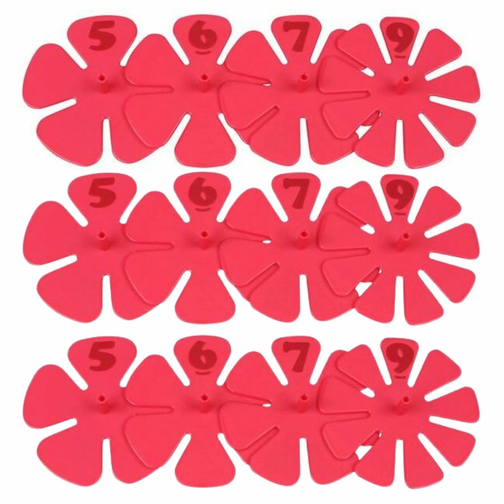 3 kits de marque-parts de gâteau 5, 6, 7 et 9 parts