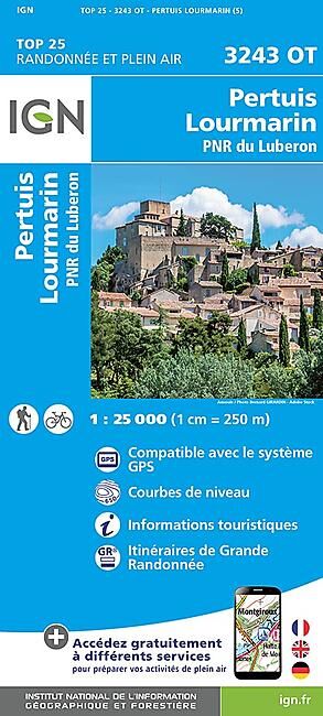 IGN - TOP25 3243OT PERTUIS LOUMARIN 1 25 000