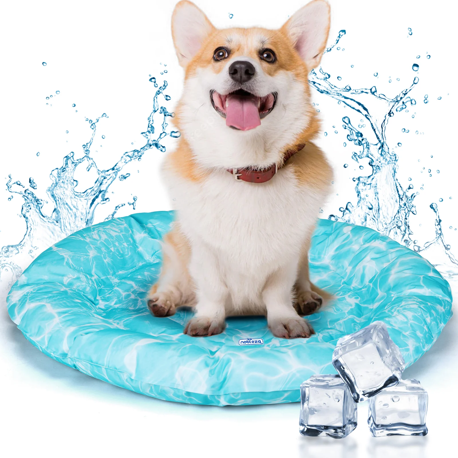 Tapete refrescante para cães Nobleza, cama refrescante para cães, cobertor refrescante para animais de estimação de pequeno e médio porte, gatos no verão, auto-refrescante, atóxico.