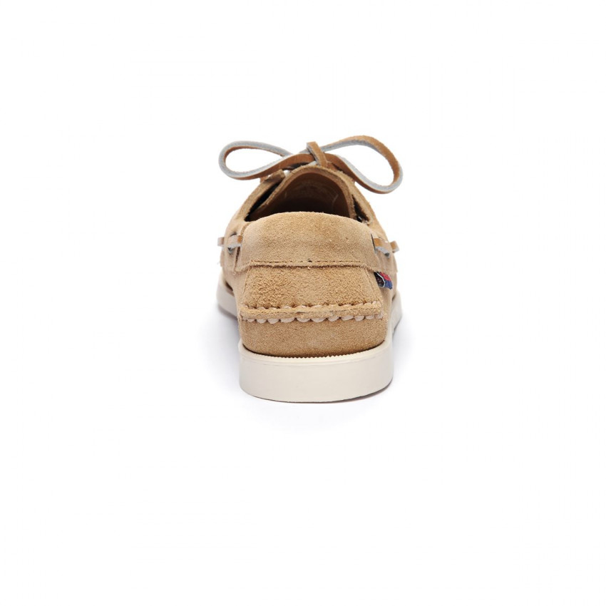 DOCKSIDES PORTLAND FLESH OUT Beige Camel-Chaussures bateau pour femme en cuir suede