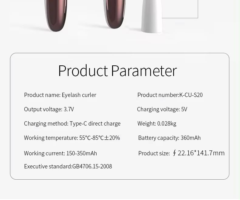 Beautyronics - USB oplaadbare wimperkruller