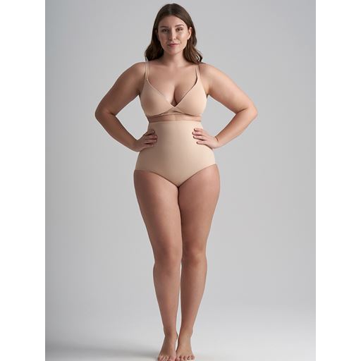 Bye Bra Sculpting High Waist Brief, Beige, XL