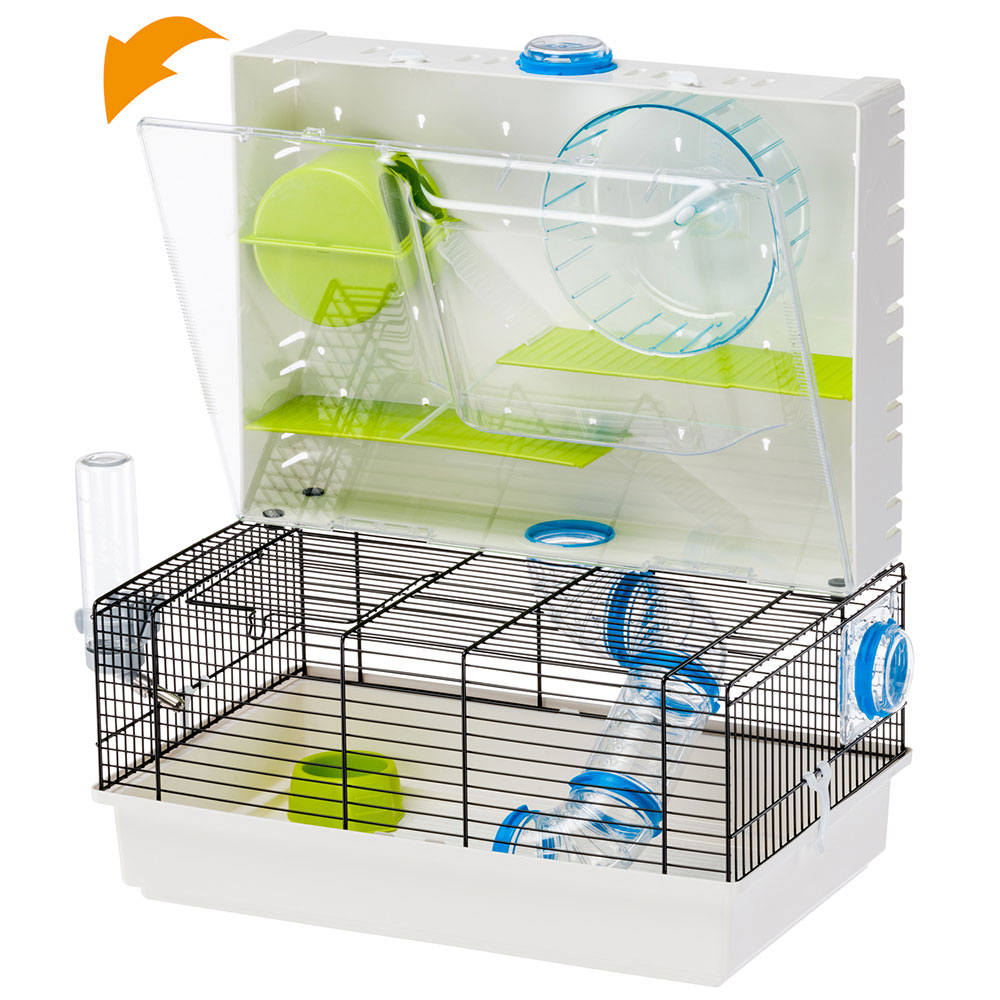 Cage modulable hamsters souris ferplast olimpia aire de jeux équipée