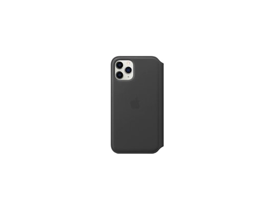 APPLE - Housse GPS Coque cuir noir pour iphone 11 pro