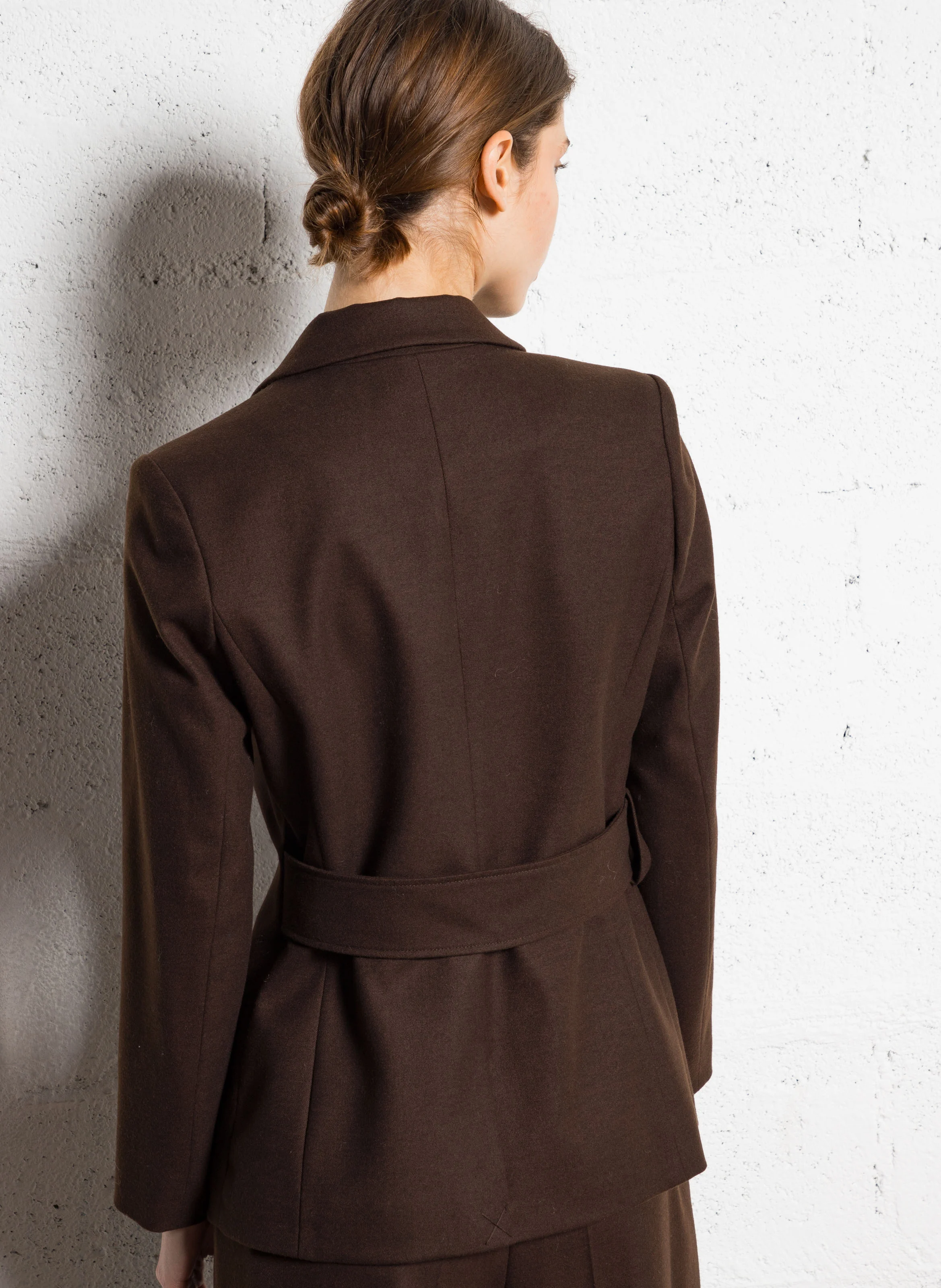 BULE - Veste tailleur ajustée | Marron