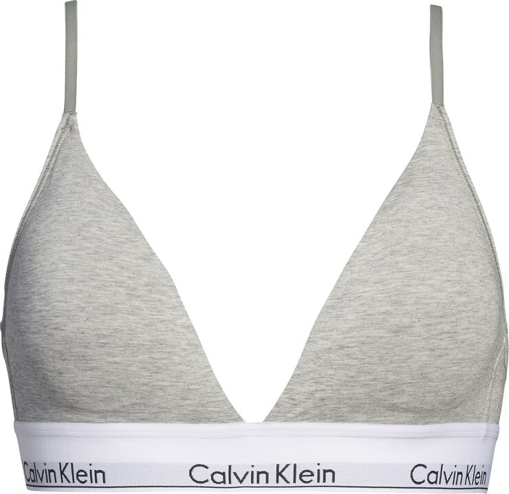 Calvin Klein Lightly lined triangle bra Lysegrå