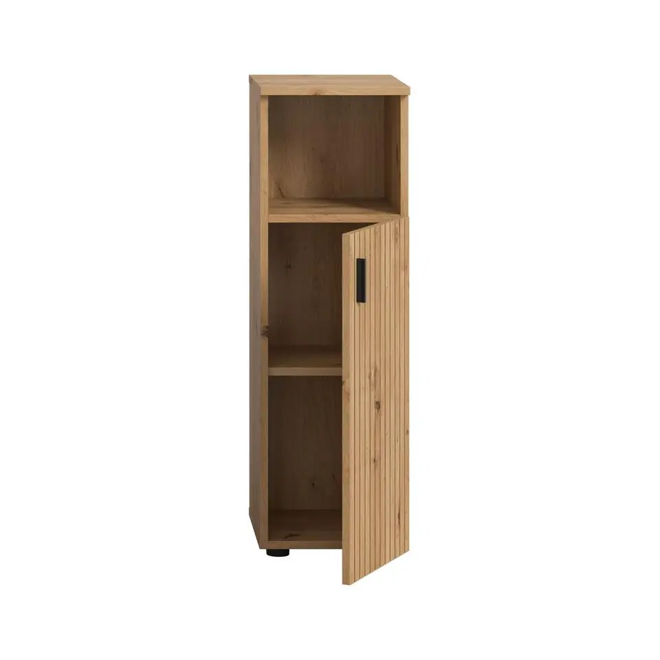 Hioshop Mone badkamerkast 1 deur- 1 plank eiken decor