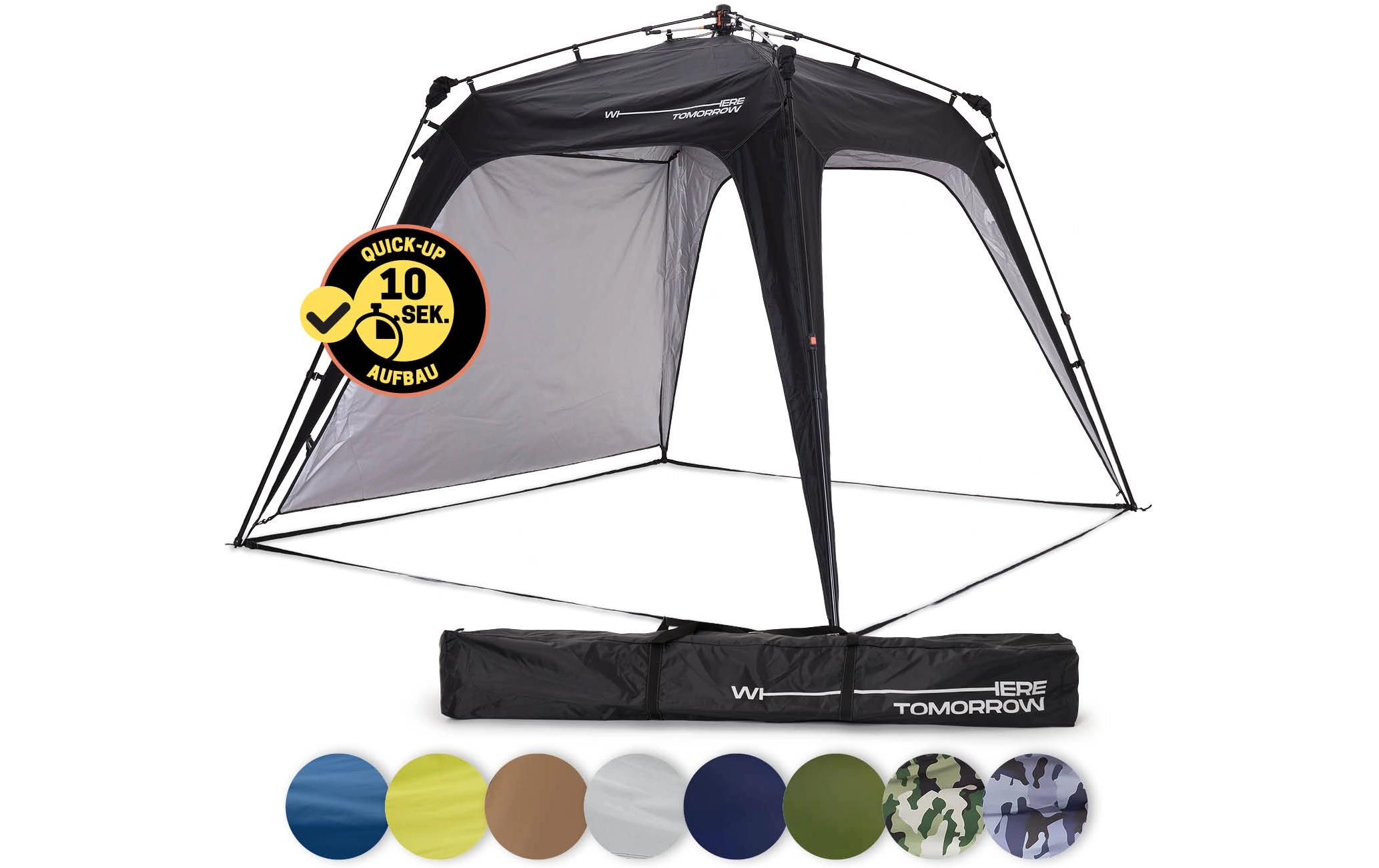 Pavillon Pop Up - Schwarz<br>Outdoor-Pavillon mit Seitenschutz