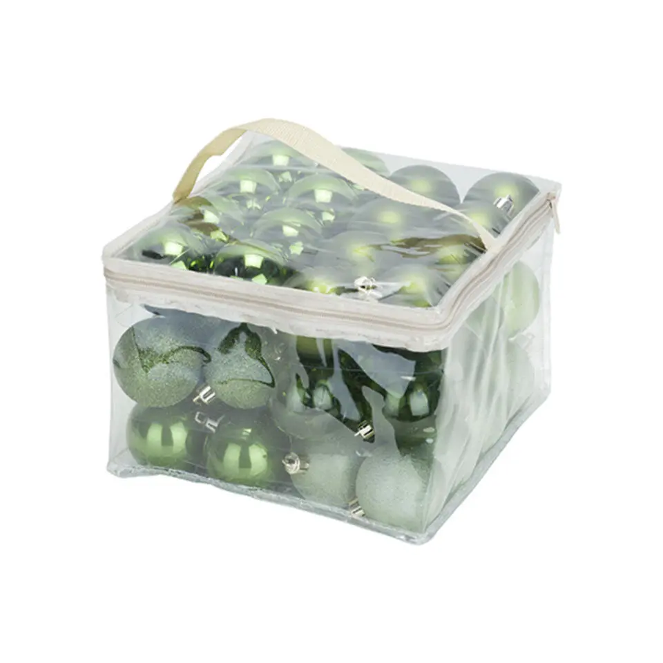 Cosy&Trendy Kerstballen - Ø 6 cm - Groen - Set-48
