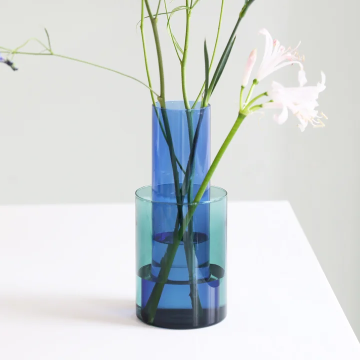 &klevering - Amphi Vase large, milky (3er-Set)