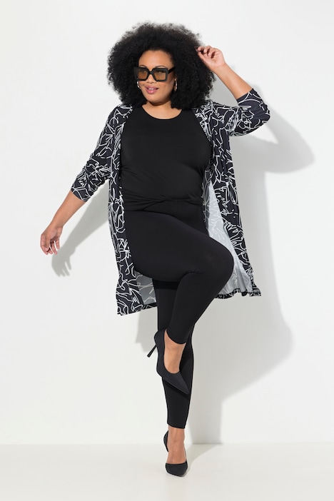Leggings, High Waist, schmales Bein, Elastikbund