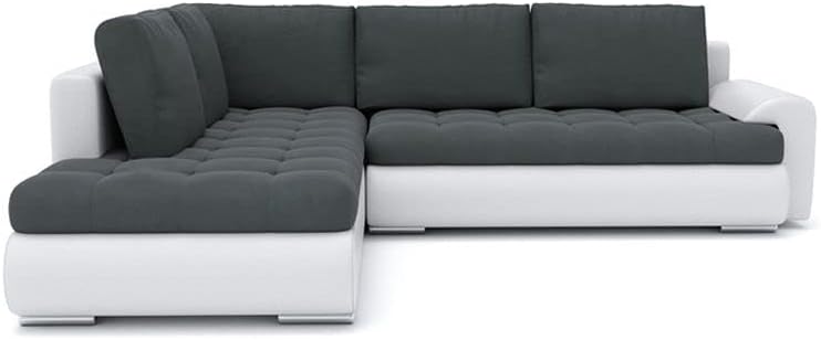 Ecksofa Tokio V mit Schlaffunktion! Best ECKSOFA! Eckcouch mit Bettkasten! Best! (Jasmine 96 + Soft 17 Links), 200x75x230