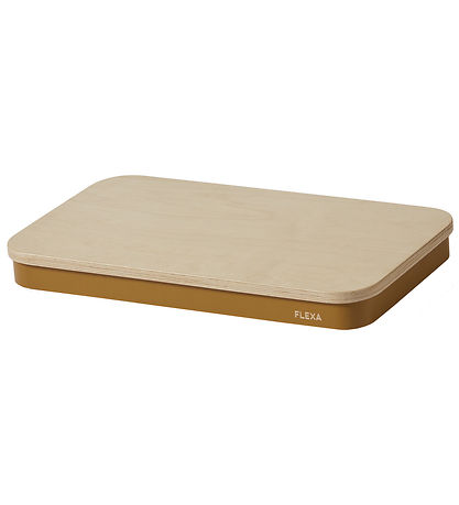 Flexa Rullebræt - Play - 60x35x8 cm - Mustard/Birch Sperrholz