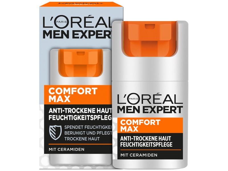 L'Oréal Men Expert Comfort Max 50 ml Feuchtigkeitspflege speziell für trockene Männerhaut gegen Hautspannungen