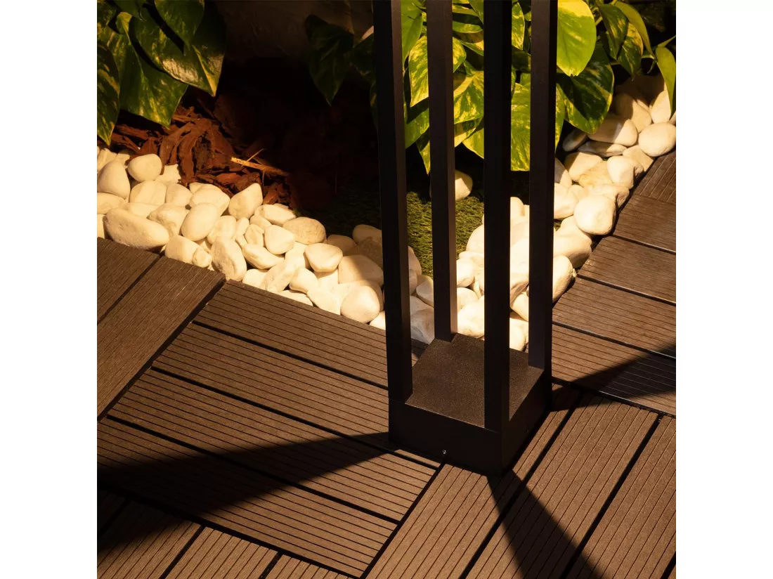 Balise LED Extérieure 7W en Saillie sur Pied 60cm Irlaya 3000K Blanc chaud