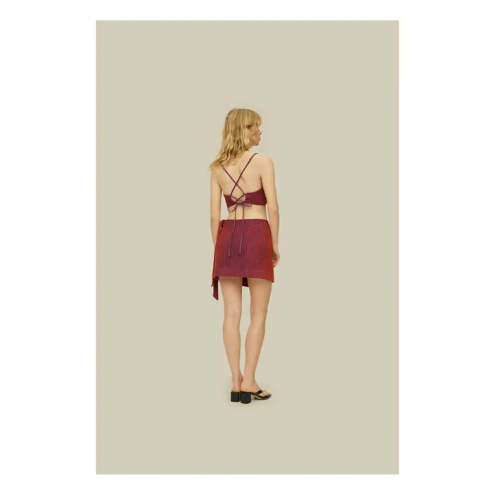 OAS Jupe Deep Cut Eponge | Rouge