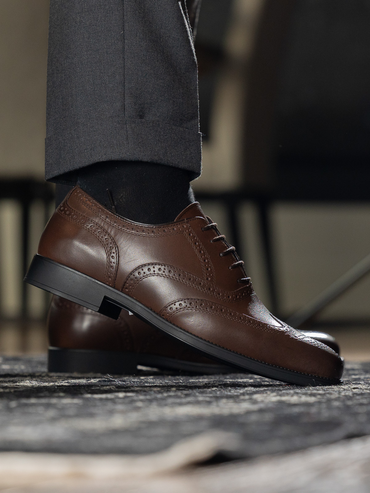 Gregers - Oxford Brogue Brown - Trapes Sko