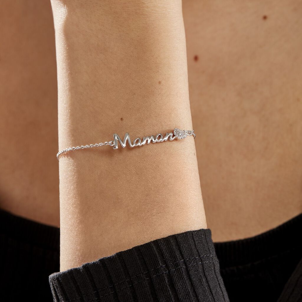 Bracelet Rera Argent Blanc Oxyde De Zirconium