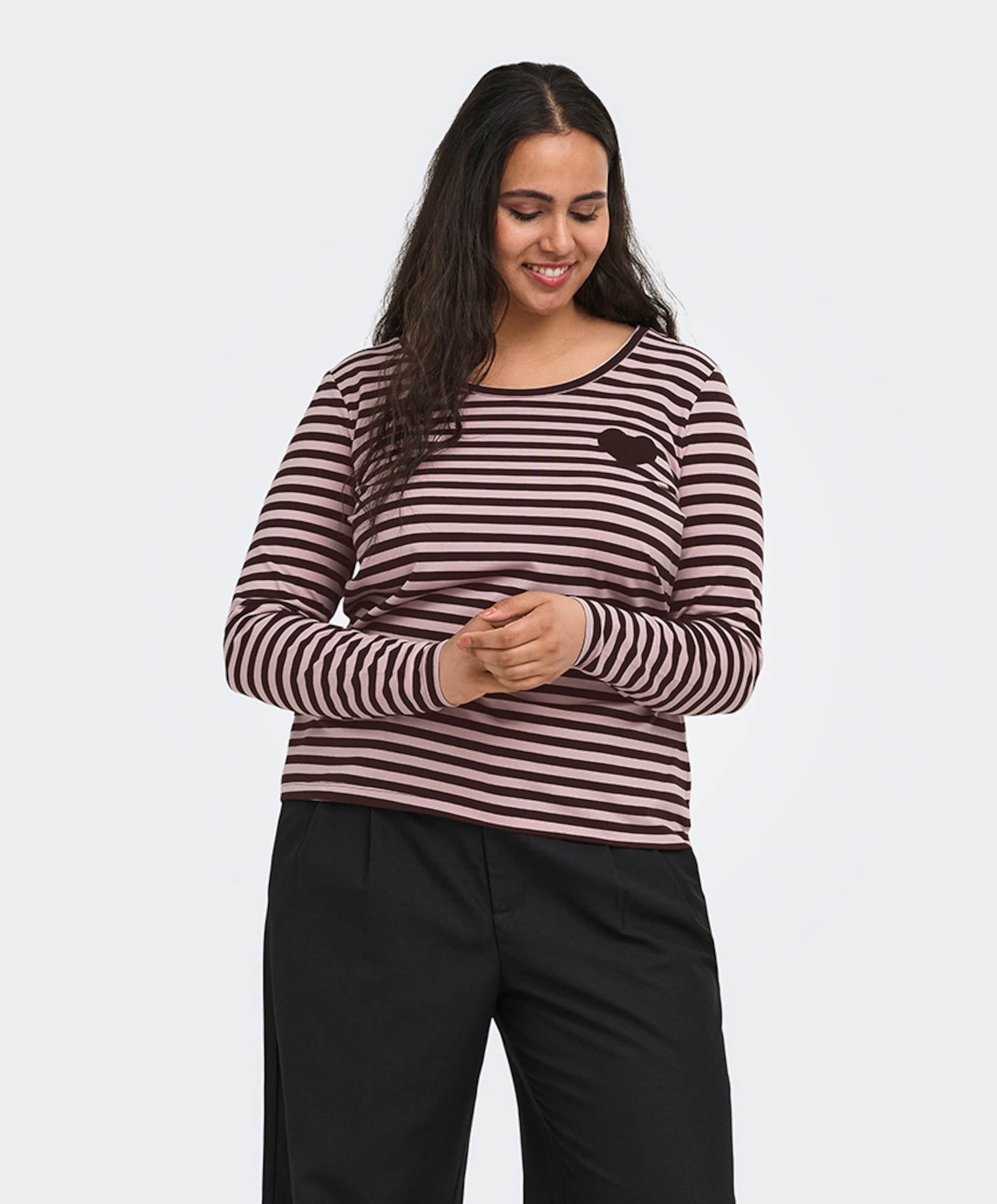 Only Carmakoma Dames longsleeve bruin