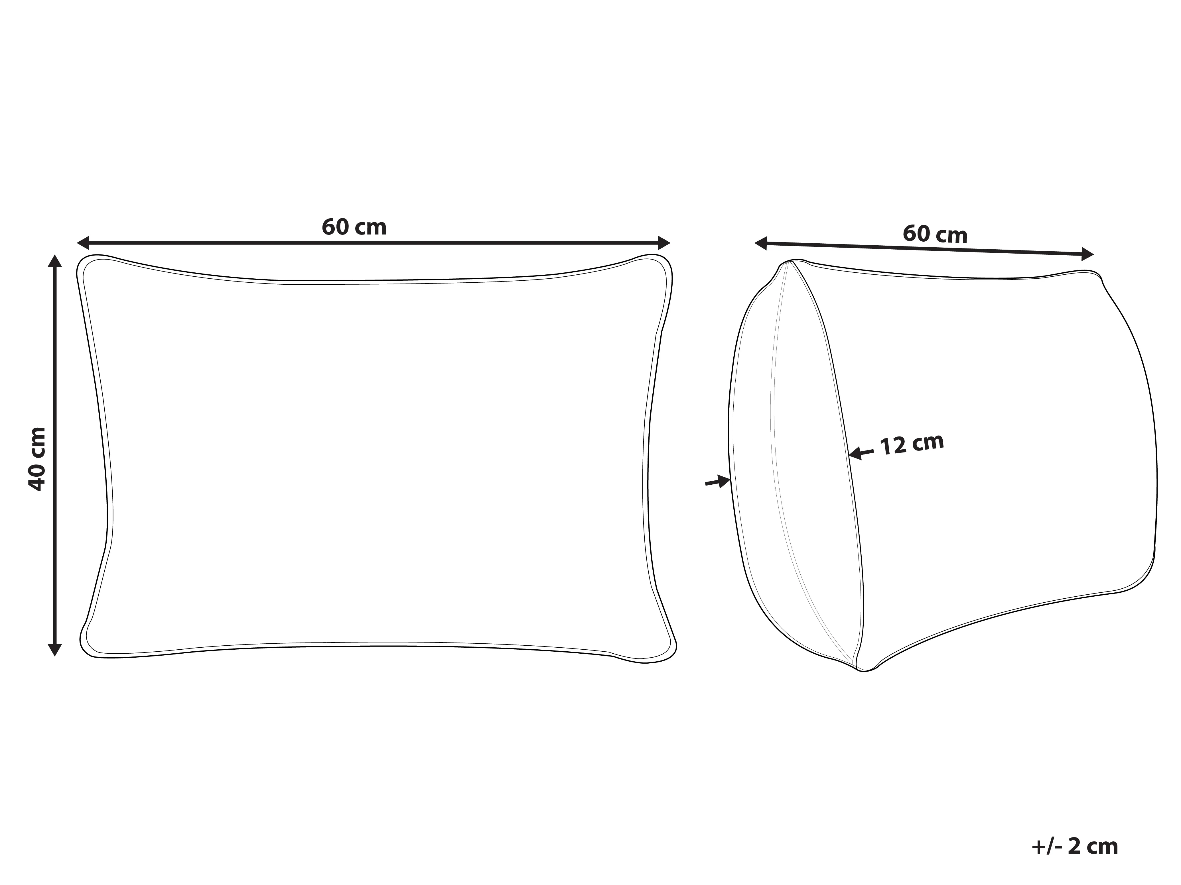 Sierkussen TALYA 40 x 60 cm Mintgroen geblokt patroon