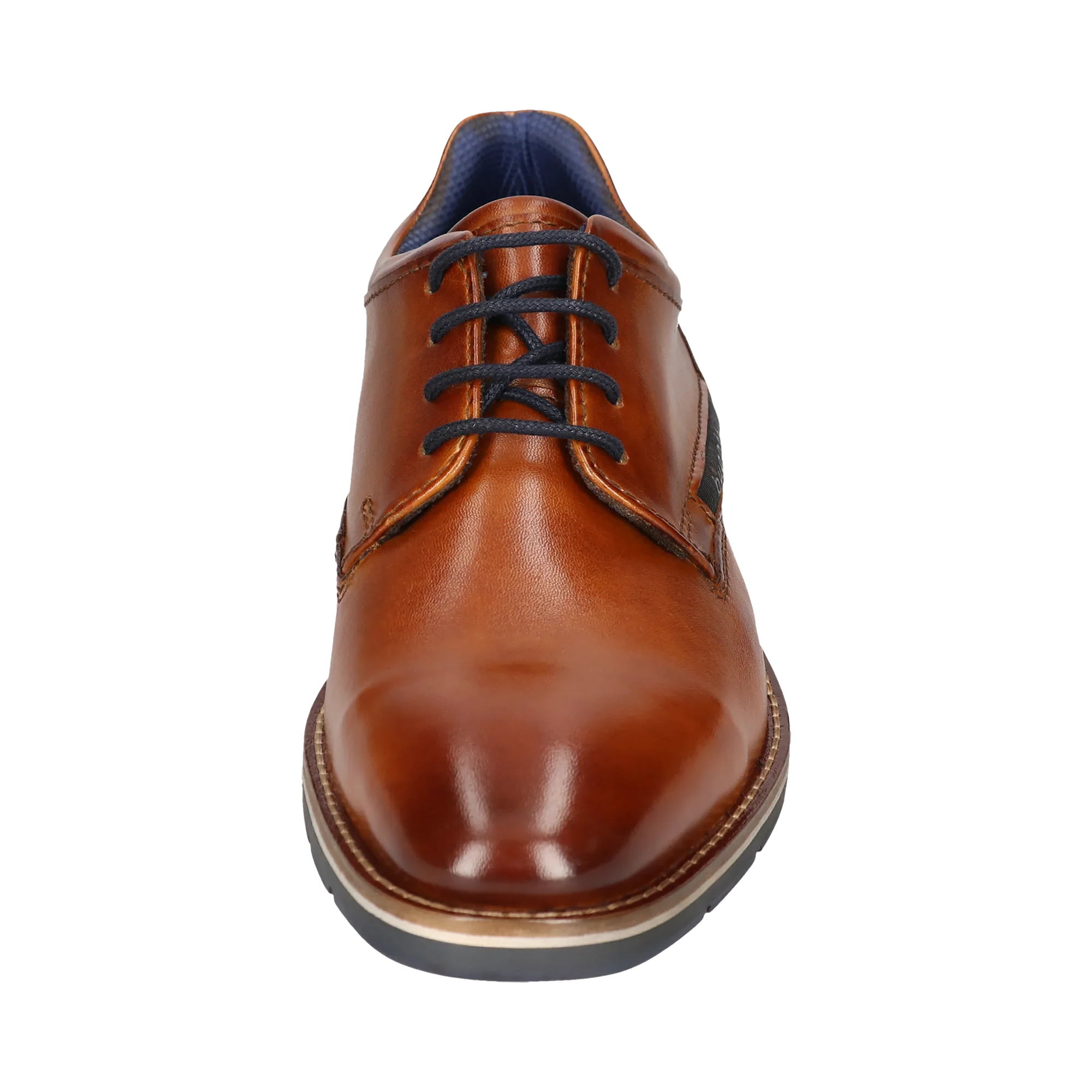 Leder Business Schnürer cognac