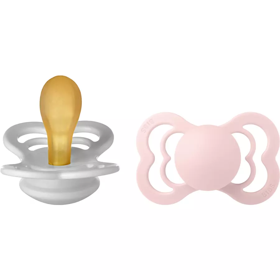 BIBS® Schnuller Supreme Haze und Blossom Latex 6-36 Monate, 2 Stk.