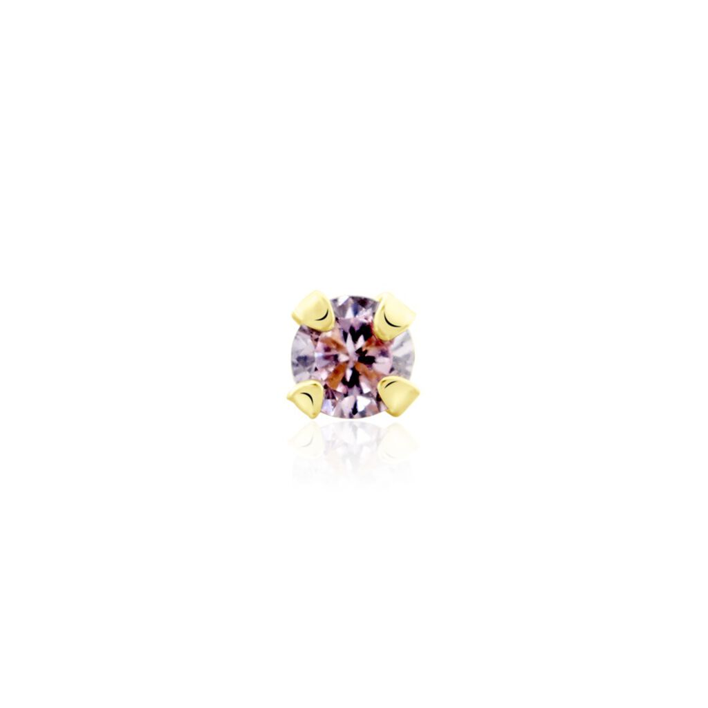Piercing De Nez Or Jaune Oxyde De Zirconium