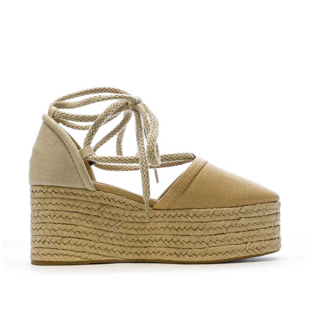 Tommy Hilfiger Chaussures compensées Marron Femme Tommy Hilfiger Linen