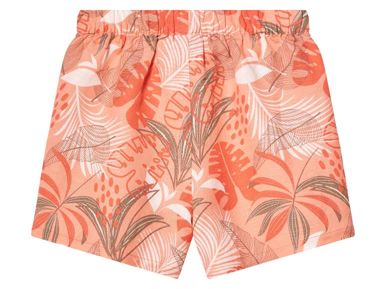 Korte linnen kinder broek