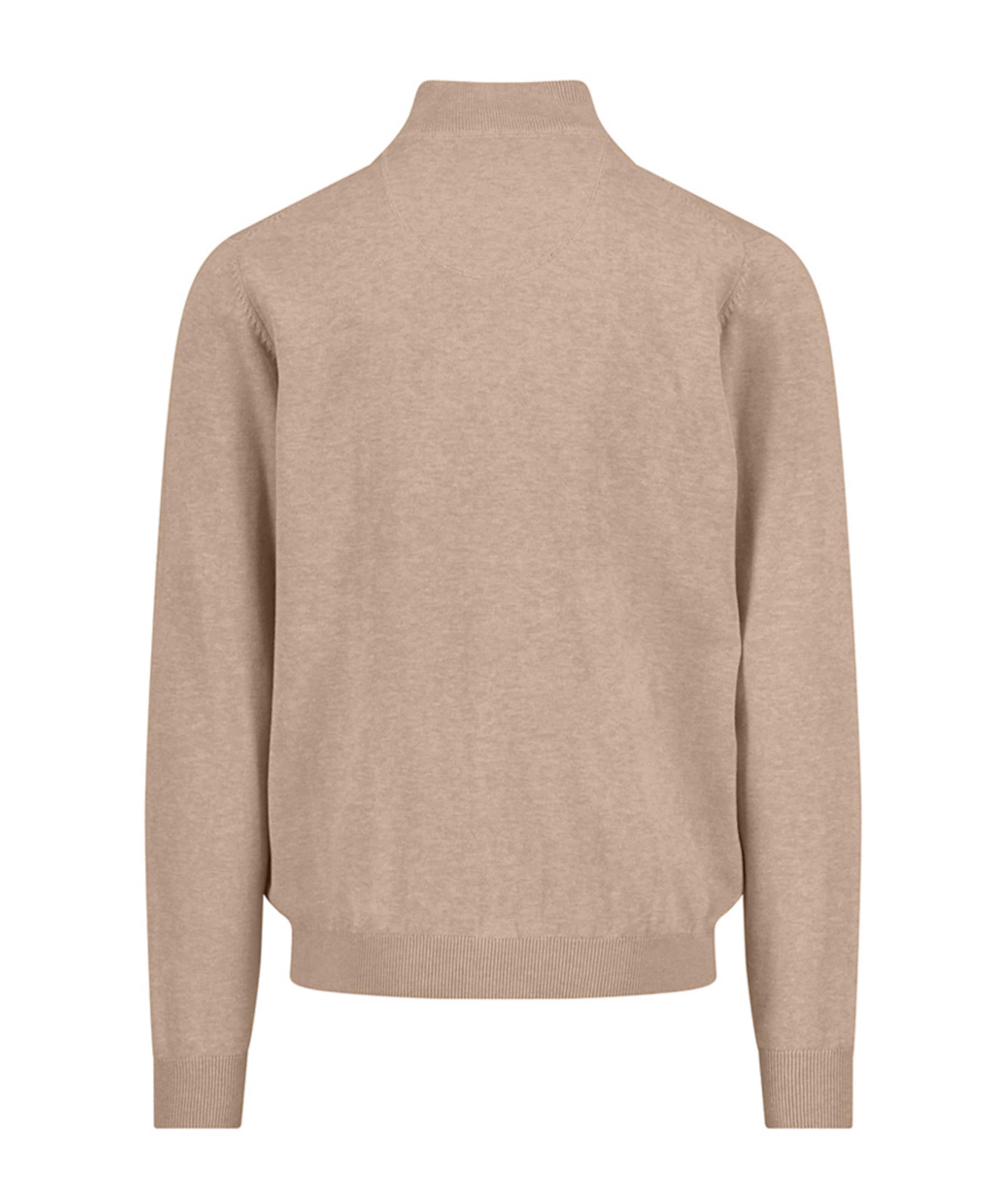 Fynch-Hatton Heren trui met rits beige