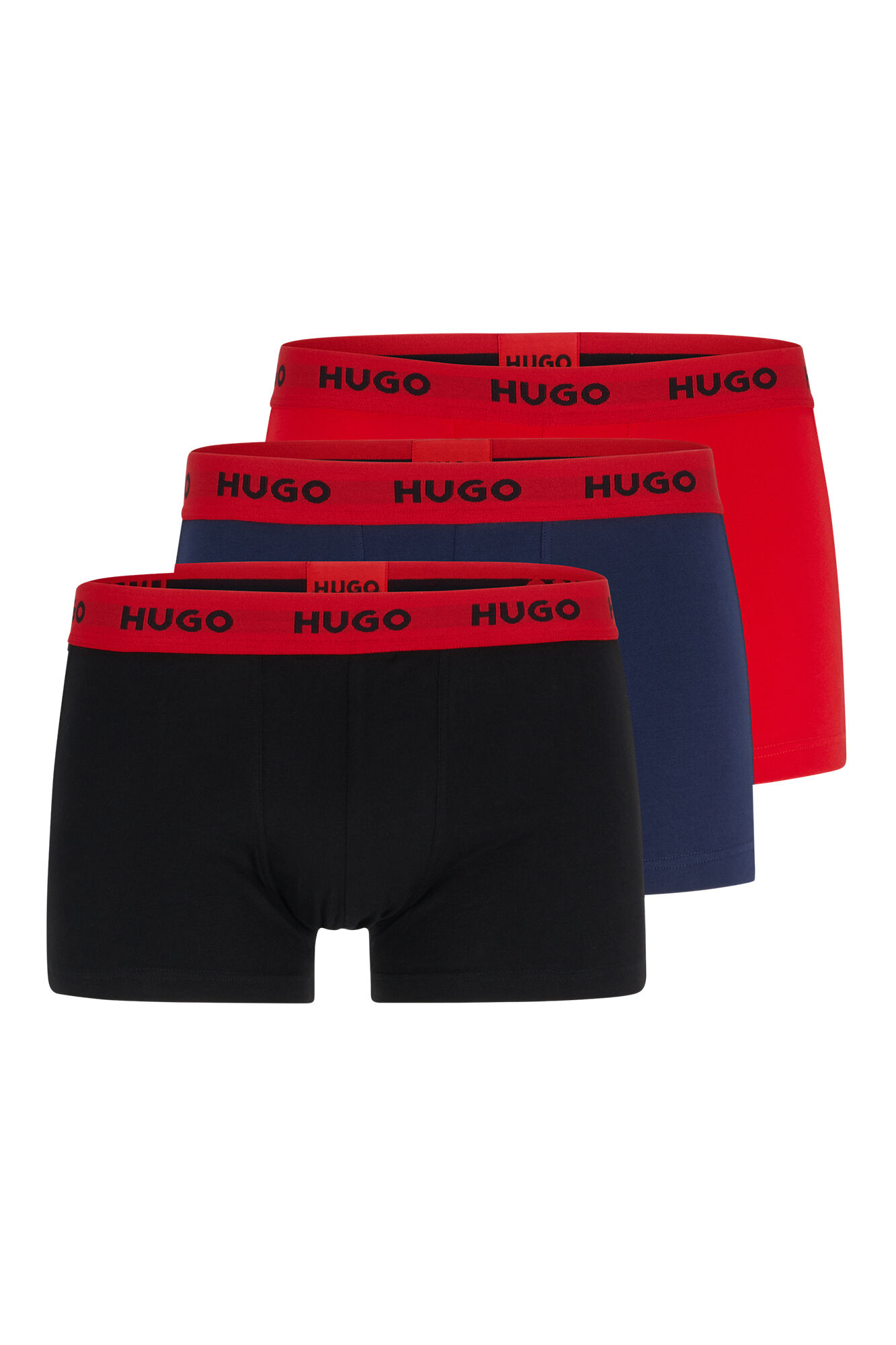 Pacote com 3 peças de roupa íntima - multicoloridas