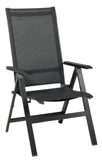 5-teiliges Gartenmöbel-Set - anthrazit - klappbar - 160x90 cm