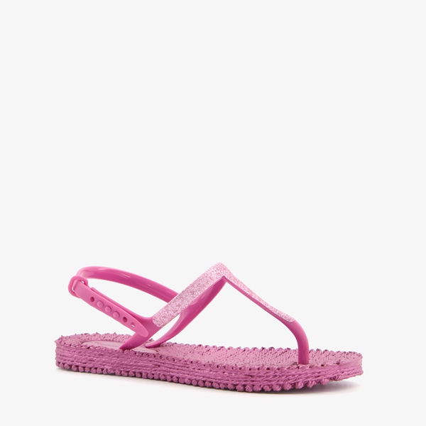 Supercracks meisjes teenslippers hielbandje roze