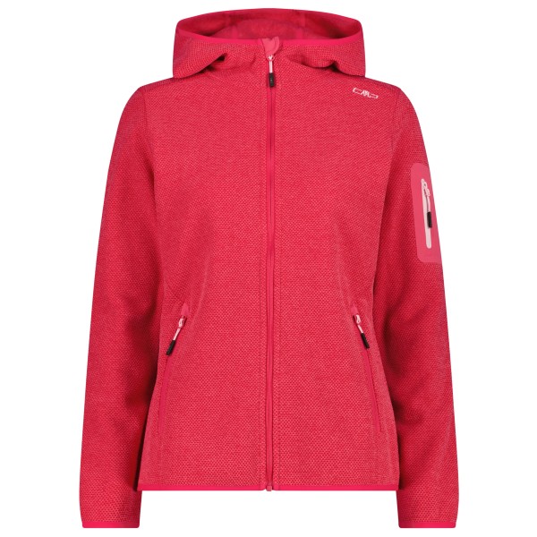 CMP - Women's Jacket Fix Hood Jacquard Knitted 3H19826 - Veste polaire