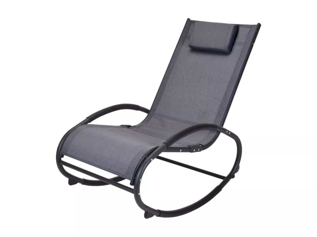 Chaise à bascule Gris foncé