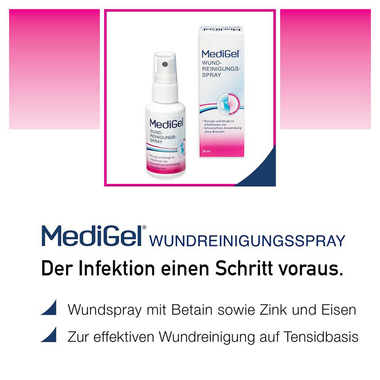 MediGel Wundreinigungsspray zum Säubern von Wunden