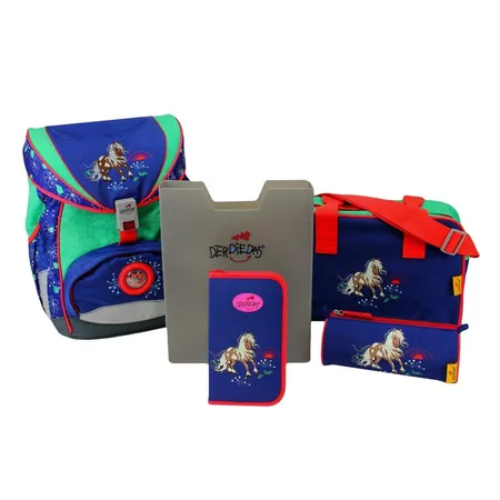 DerDieDas ErgoFlex Schulranzenset Happy Pony 5-teilig