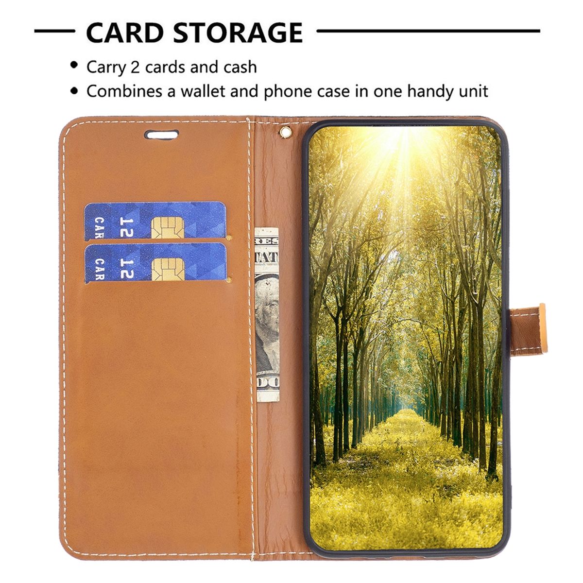 Hülle Handy Schutz für Apple iPhone 15 Pro Case Cover Wallet Klapp Tasche Etuis