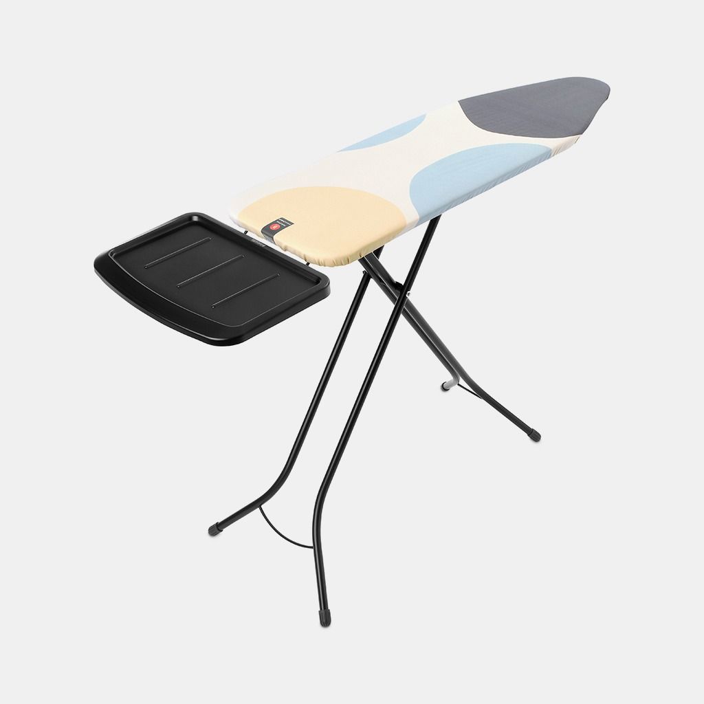 Strijkplank B, 124x38 cm, solide stoomunithouder, PerfectFlow - Spring