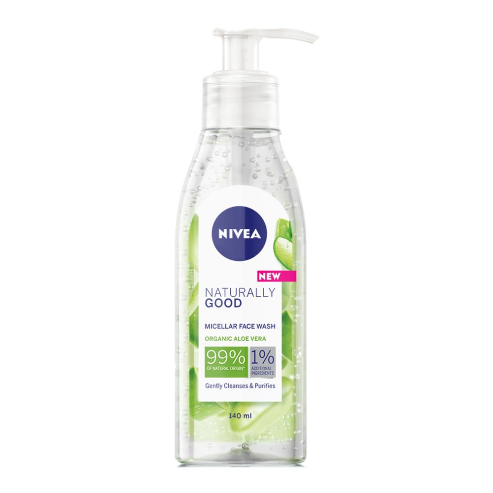 Nivea Naturally Good Cleansing Gel - 140 ml.