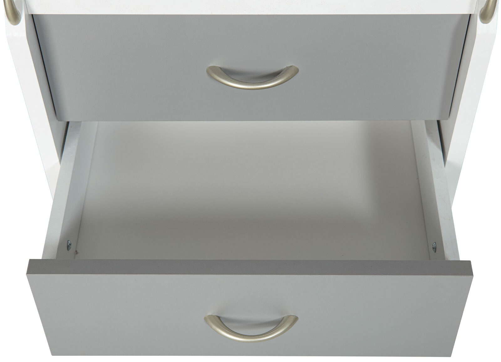 Rollcontainer Samuel 36x65x40 cm weiß/grau