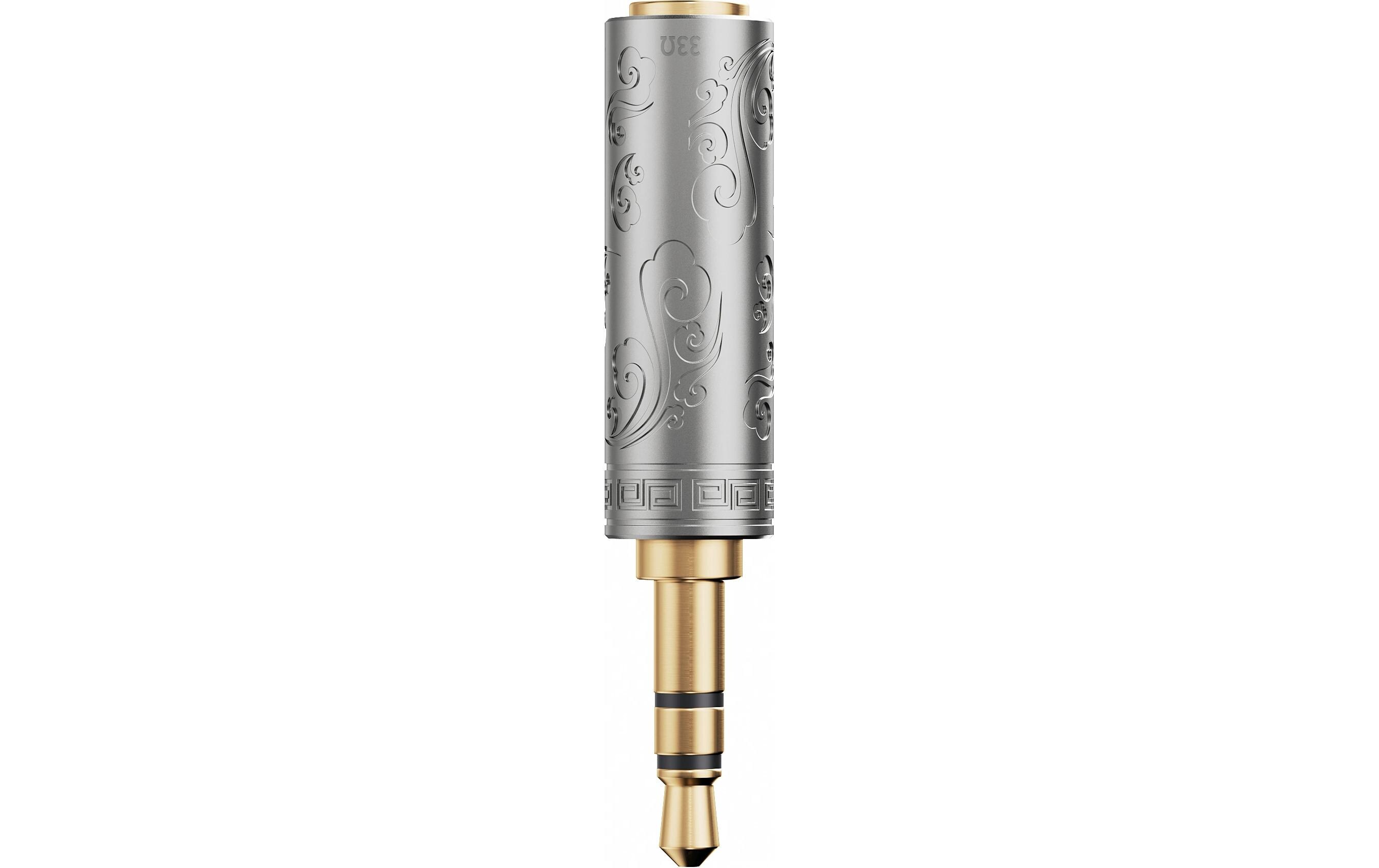 IMP-3.5GS 33 Ω 3.5 mm Buchse/Stecker Silber33 Ω Impedanzadapter mit 3.5 mm Stecker + Buchse