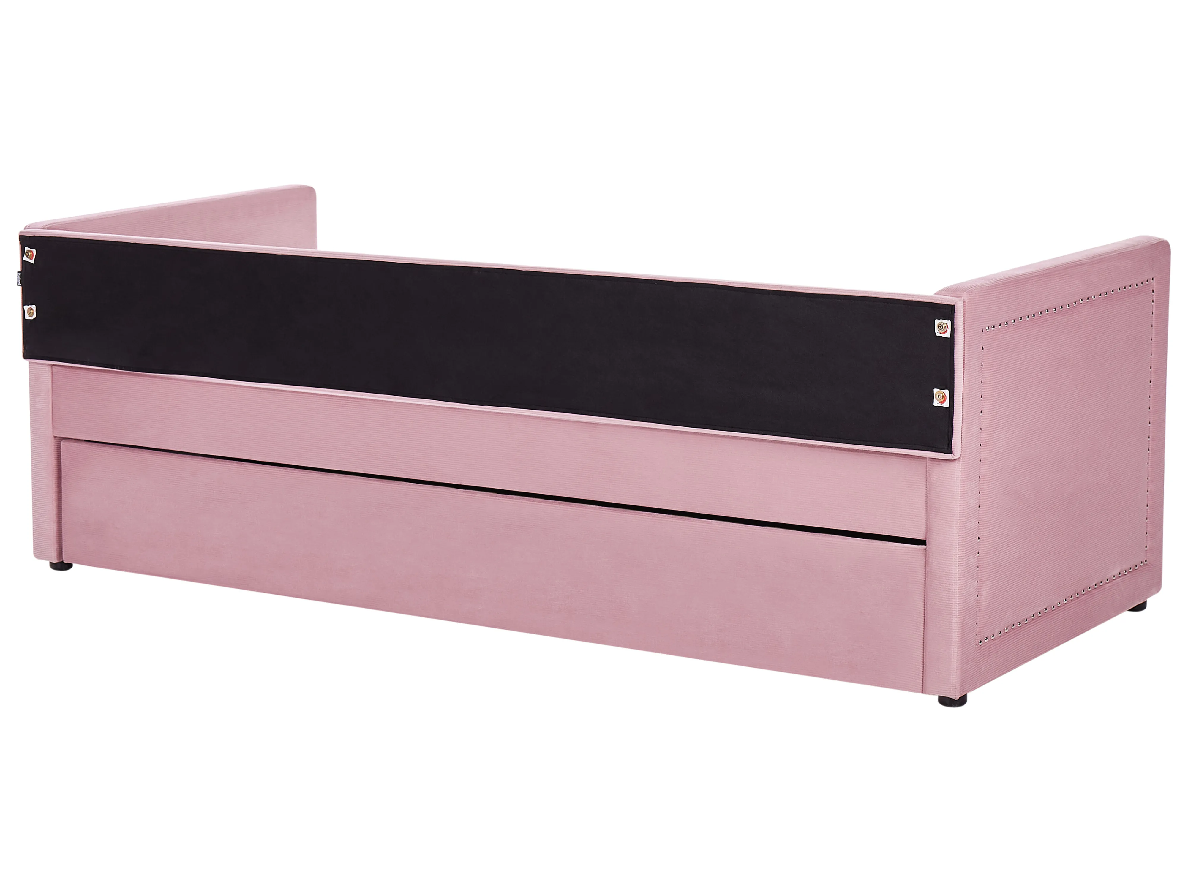 Onderschuifbed Corduroy MIMIZAN 90 x 200 cm Roze