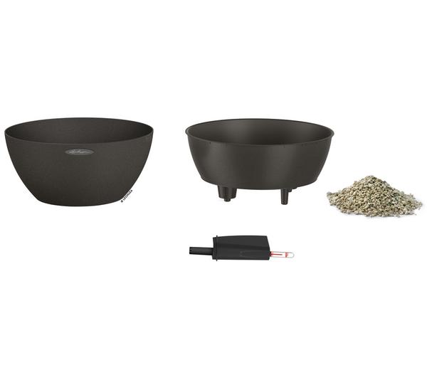LECHUZA® Kunststoff-Schale 'Cubeto Stone',