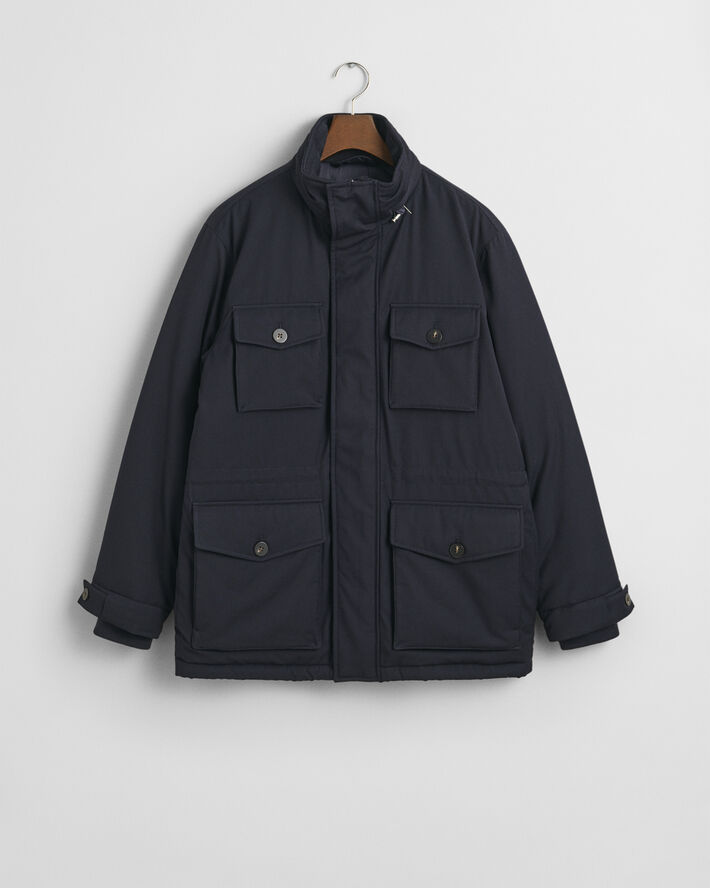 Gant FLANNEL FIELD JACKET Night blue
