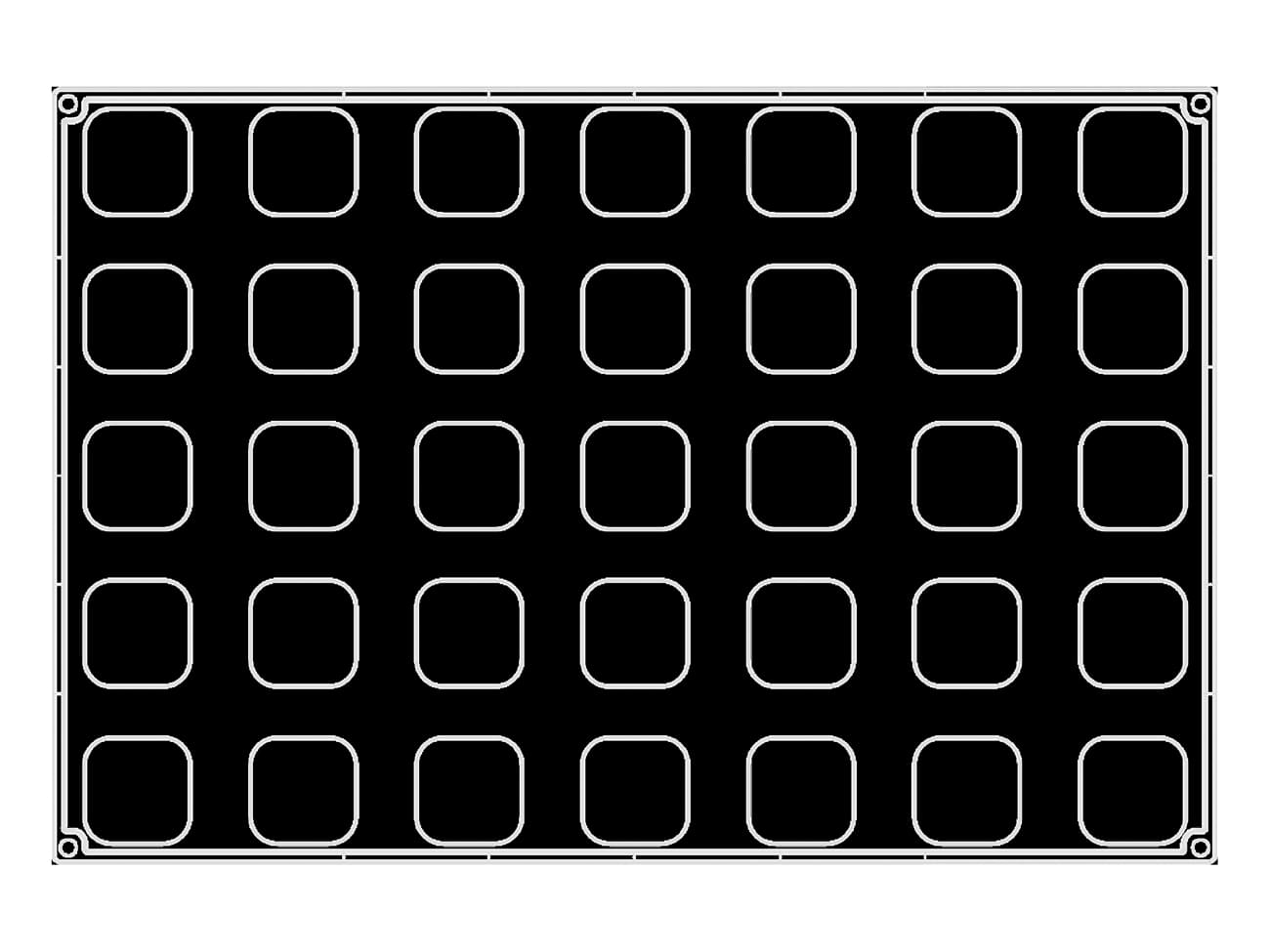 Moule silicone Pavoflex - 5 cubes tango - 60 x 40 cm - Pavoni