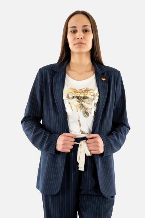 Blousons et vestes please j0i6 2621 blu/bianco