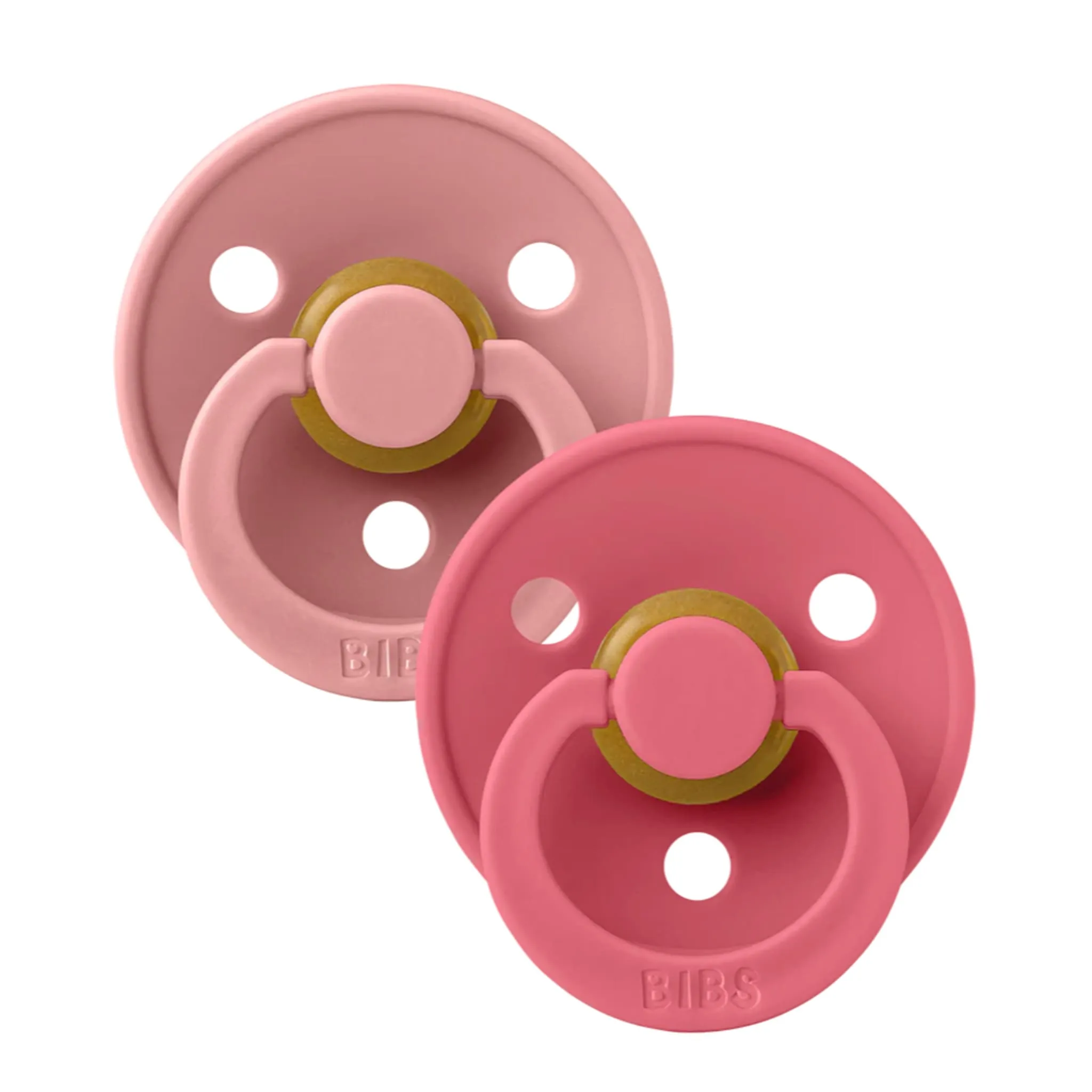 Bibs Suce Bibs 6-18mois Paquet de 2 - Rose  Corail (Grandeur 2)